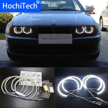 HochiTech for BMW E36 E38 E39 E46 projector Ultra bright SMD white LED angel eyes 2600LM 12V halo ring kit daytime light 131mmx4 2024 - buy cheap
