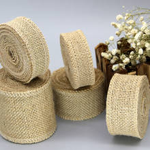 2m Natural hemp rope party and festival DIY decoration  Handmade lace linen roll for Christmas Wedding Decoration 2024 - buy cheap