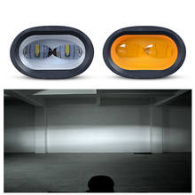 6D lens Amber LED Headlights for Car Motorcycle Bike Truck Tractor Trailer SUV ATV Off-Road Led Work Light 12V 24V Fog Lamp 2024 - buy cheap