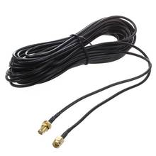 RP - SMA Male to female Wifi antenna connector Extension Cable black 10 M 2024 - buy cheap