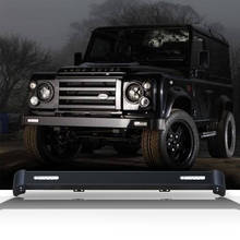 Para-choque dianteiro do land rover defender 90, 110, luzes led, acessórios, original 2024 - compre barato