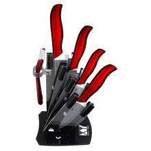 XYj Zirconia Ceramic Knives,Kitchen Cooking Set 4pcs Knife+Knife Holder+Peeler Black Blade Suit For Fruit Vege Meet Wife gift 2024 - buy cheap