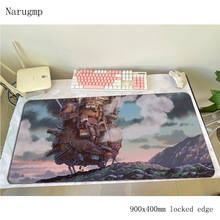 Howl's Moving Castle mouse pad New arrival Computer mat 900x400x3mm gaming mousepad thick padmouse keyboard games pc gamer desk 2024 - buy cheap