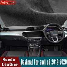 Автомобильный Стайлинг, замшевый кожаный коврик для приборной панели, накладка, коврик для приборной панели, коврик, автомобильные аксессуары для Audi Q3 RSQ3 Sportback 2019 2020 2021 2024 - купить недорого