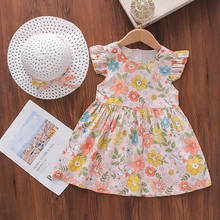 Girls Floral Dresses 2021 New Fashion Sweet Kids Flowers Costumes Children Sleeveless Vestidos Toddler Baby Clothing 2024 - buy cheap