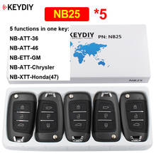 5Pcs/Lot NB25 Multi-functional 3 Button Universal KD Remote Control for KD900 KD900+ URG200 KD-X2 All Function Chips in One Key 2024 - buy cheap