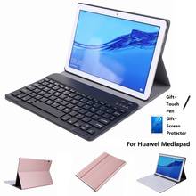 Bluetooth Keyboard Case for Huawei Mediapad T3 9.6 T5 C5 10.1 M5 M6 10.8 MatePad 10.8 10.4 Cover 2024 - buy cheap