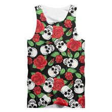 IFPD EU Size Cool 3D Print Skulls Black Tank Top Men Casual Vest Hiphop Streetwear Plus Size Sleeveless Tops Clothes Drop Ship 2024 - buy cheap