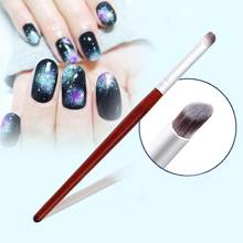 hot Gradient Dye Drawing Painting Brushes Wood Handle Nail Art Pen Manicure Tools 2024 - buy cheap