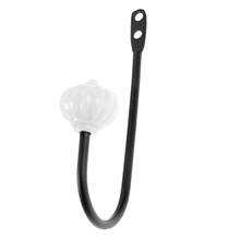 Metal Black Single Hook with screws Acrylic Grip Hanger Europe Style Decorative Wall Coat Hat Door Kitchen Bathroom 127*65*26mm 2024 - buy cheap