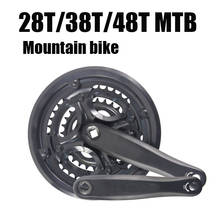 Aluminum Alloy Crank with Bottom Bracket MTB Road bike 42T 34T 24T/48T 38T 28T Triple Chainring Chain Wheel and Crank 170MM 2024 - buy cheap