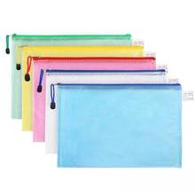 MIRUI Colorful A4/A5/A6 Grid Transparent Document Bag PVC Zipper Stationery Pouch Filing Products Bag Stationery Office Supplies 2024 - buy cheap