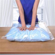 New Home Vacuum Bag For Clothes Storage Bag With Valve Transparent Border Foldable Compressed Organizer Space Saving Seal Packet 2024 - buy cheap