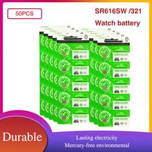 Pilas para reloj, 100% originales, 321 SR616SW, SR616, 1,55 V, óxido de plata, para juguetes, calculadora, botón, pila de moneda, hechas en Japón, 50 Uds. 2024 - compra barato