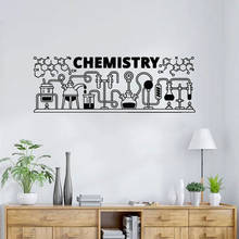 Science Chemical Lab Vinyl Wall Stickers Art Decor Scientist Chemistry Wall Decals For School Laboratory Wall Decoration DW10369 2024 - buy cheap