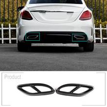 Top Quality For Mercedes Benz GLC A B C EClass W205 Coupe W213 W176 W246 2016-17 Car Accessory AMG Exhaust Cover Trim 304 Steel 2024 - buy cheap