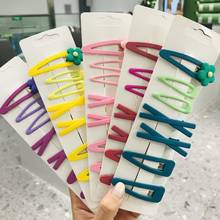 7Pcs/set Fashion Hair Clips BB Hairpin Candy Color Barrettes For Baby Children Women Girls Styling Hair Accessories Headwear 2024 - buy cheap