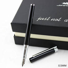 Caneta tinteiro de metal de alta qualidade, padrão, 0.5mm, caneta tinteiro para escola, estudantes, finanças, escritório, escrita 2024 - compre barato