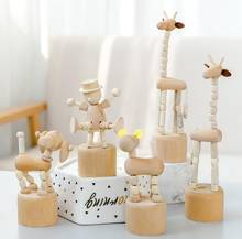 2020NEW  Home Figurines Miniatures Decor Desktop Decoration puppet dog Wooden sculpture New Year Christmas Ornaments 2024 - buy cheap