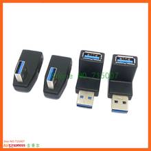 90 Degree Vertical Left Right Up Down Angled USB 3.0 Male to A Female M/F Adapter Connector Converter 2024 - купить недорого