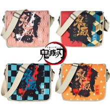 Demon Slayer Anime Crossbody Bags for Women Kawaii Travel Shoulder Bag Canvas School Bags Kimetsu no Yaiba Girls Messenger Bag 2024 - buy cheap