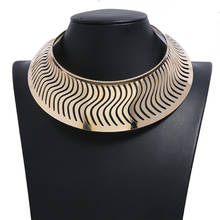 LZHLQ Metal Geometric Collar Women Jewelry Punk Style Necklaces Pendants Fashion Collier Rock Street Female 2024 - buy cheap