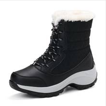 Oversize High Top Winter Sneakers Women's Running Shoes High Platform Sports Shoes Women Sport Sneakers Black Fur Warm GMB-0247 2024 - buy cheap