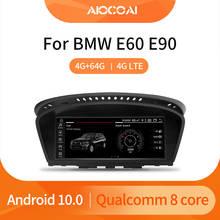 8,8 "Android 10 Восьмиядерный 4G + 64G 4G LTE автомобильный мультимедиа для BMW серии 5 E60 E61 серии 3 E90 E91 gps навигация головное устройство 2024 - купить недорого