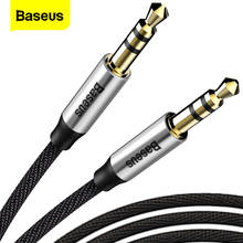 Аудиокабель Baseus с разъемом 3,5 мм, звуковой кабель с двумя штекерами, звуковой AUX кабель для Samsung S10, автомобильный AUX провод для наушников и колонок, аудио провод 2024 - купить недорого