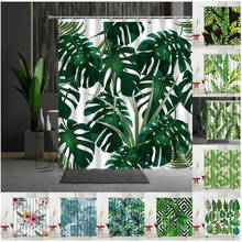 Shower Curtain Tropical Green Plants Nature Monstera Palm Leaf Pineapple Flowers Bird Toucan Curtain Bathroom Set Multiple Size 2024 - buy cheap