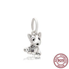  925 Sterling Silver Charm Bulldog Terrier Pendant Fit Pandora Women Bracelet & Necklace Diy Jewelry 2024 - buy cheap