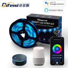 Difeisi LED Smart Light Strip 2 meter 8W RGB Flexible Ribbon APP Remote Control Smart Home Tuya Work with Google Assistant Alexa 2024 - buy cheap