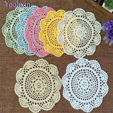 Modern Lace Cotton Tablemat Cloth Kitchen Crochet Placemat Place Mat Doily Dining Tea Cup Mug Coffee Coaster Plate Drink Pad 2024 - buy cheap