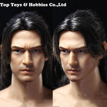 1/6 Male Head Sculpt Takeshi Kaneshiro Long Hair version Head Carved Akechi Samanosuke Model Toys Fit 12" Figure Body 2024 - buy cheap