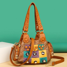 2021 New Designer Rivet Soft PU Leather Women Handbag Women Bags Luxury Female Shoulder Tote bag High Quality Lady Messenger Bag 2024 - buy cheap