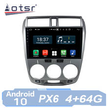 Aotsr-rádio automotivo, reprodutor multimídia com android 10, navegação gps, ips, px6, para honda city 2002-2013 2024 - compre barato