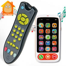 Brinquedo musical para bebês, controle remoto elétrico colorido para telefone móvel com números para aprendizagem precoce, máquina educativa para crianças 2024 - compre barato