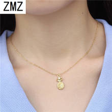 ZMZ 1pc 2018 Europe/US fashion cute pineapple  pendant romantic pineapple necklace gift for mom/girlfriend party jewelry 2024 - buy cheap