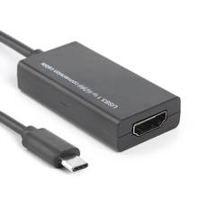 Переходник с USB Type C на HDMI, совместимый с USB 3,1 на HDMI-compat Female, USB-C-адаптер, конвертер для MHL, Android, телефонов и планшетов 2024 - купить недорого