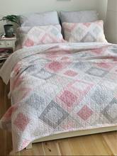 Colcha de algodón en la cama, conjunto de edredón de calidad, cubierta de cama, manta suave, tamaño Queen, 3 uds. 2024 - compra barato