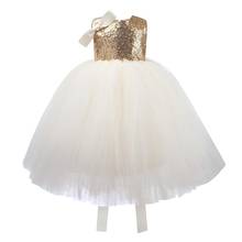 Sequin Tulle Infant Dresses Christmas Baby Princess Party Gown Baby Girls Christening 1 Year Birthday Dress Newborn Baby Clothes 2024 - buy cheap