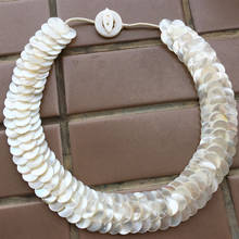 Free shipping Fashion Jewelry Mother of pearl Shell  Round Beads Necklace G9145 2024 - buy cheap