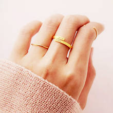 Бесплатная доставка, кольцо на заказ, именное кольцо с сердцем, пользовательское кольцо с именной табличкой для пары, кольца из нержавеющей стали для женщин, подарки 2024 - купить недорого