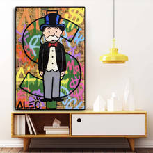 Modern Alec Monopoly Canvas Painting Dollor Sign Posters and Prints Wall Graffiti Art Picture for Living Room Home Decor Cuadros 2024 - buy cheap