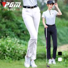 Pgm Women Slim Sportswear Golf Pants Summer Apparel Ladies Golf Trousers Tennis Ball Uniforms Pants Elastic Pencil Golf Pants 2024 - buy cheap