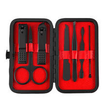 Conjunto de ferramentas portáteis para manicure, 7 ou 15 peças de aço inoxidável, kit para cortar unhas, pinças, tesoura 2024 - compre barato