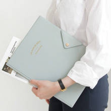 1PC Kawaii Korean Fashion Business A4 File Folder Document Paper Bag Multi-function Desk Organizer Storage Case Stationery 2024 - buy cheap