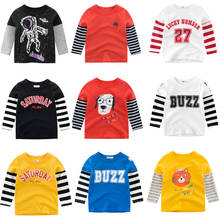 Boys & Girls T-shirt Long Sleeve 100% cotton Baby Dinosaur sport T shirt Costume 2020 New Autumn Children's bottom shirt 2-8 Y 2024 - buy cheap