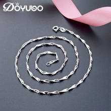 DOYUBO European Design 925 Sterling Silver Clavicle Chain Women's Fashion S925 Pure Silver Necklace Fine Jewelry VG020 2024 - buy cheap