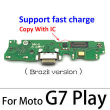 USB Charging Port Mic Microphone Dock Connector Board Flex Cable For Motorola Moto G7 Play Repair Parts 2024 - buy cheap